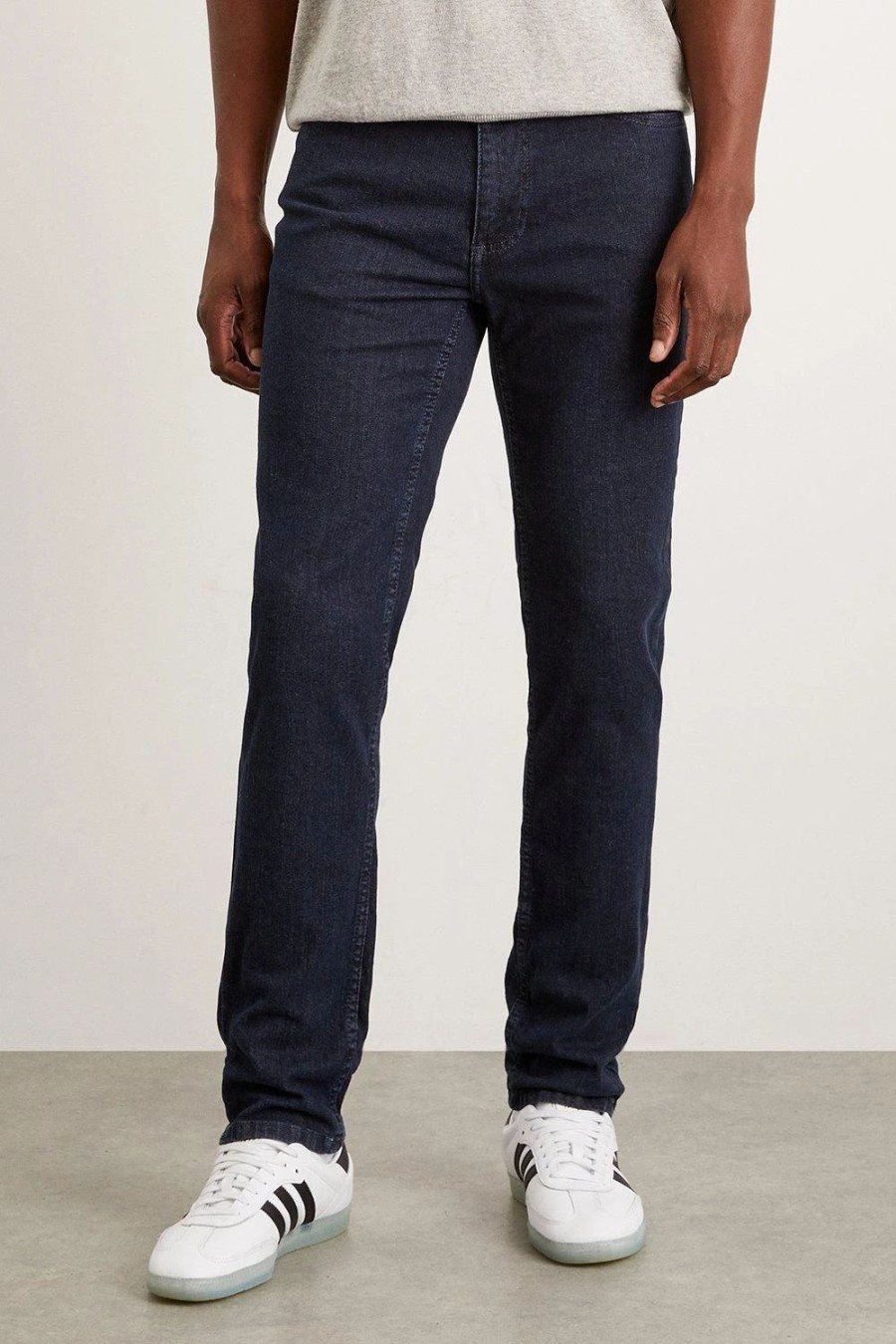 Jeans * | Burton Slim Fit Rinse Wash Jeans Blue