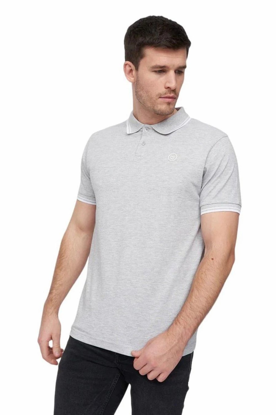 Polo Shirts * | Duck And Cover Hendamore Polo Shirt Grey