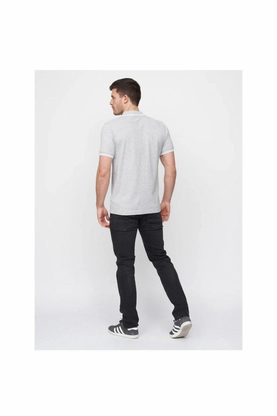 Polo Shirts * | Duck And Cover Hendamore Polo Shirt Grey