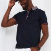 Polo Shirts * | Joe Browns Classic Smart Contrast Collar Short Sleeve Polo Shirt Navy