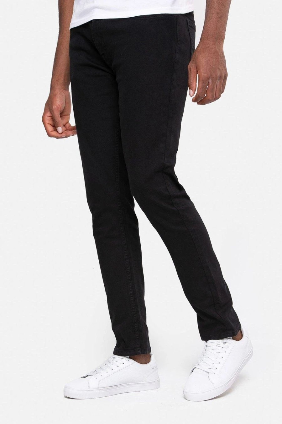 Chinos * | Threadbare Parisa' Chino Trousers With Stretch Black