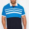 Polo Shirts * | Badrhino Contrast Stripe Polo Shirt Black