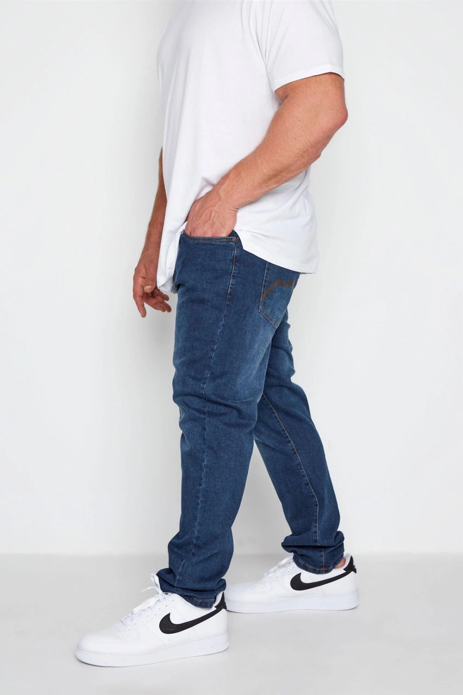 Jeans * | Badrhino Stretch Jeans Blue