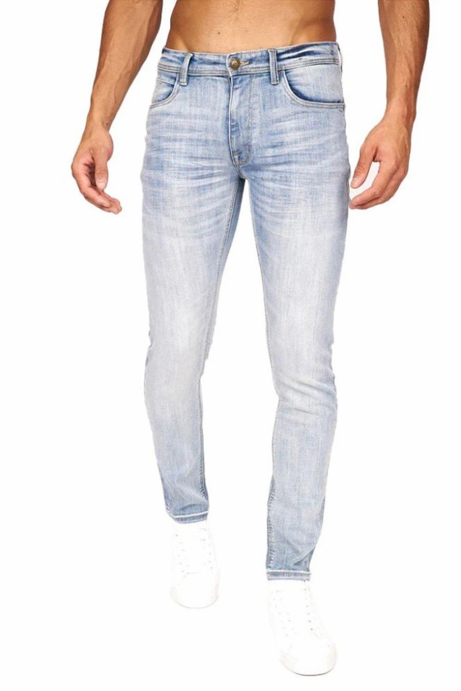 Jeans * | Duck And Cover Zeigler Slim Jeans Blue