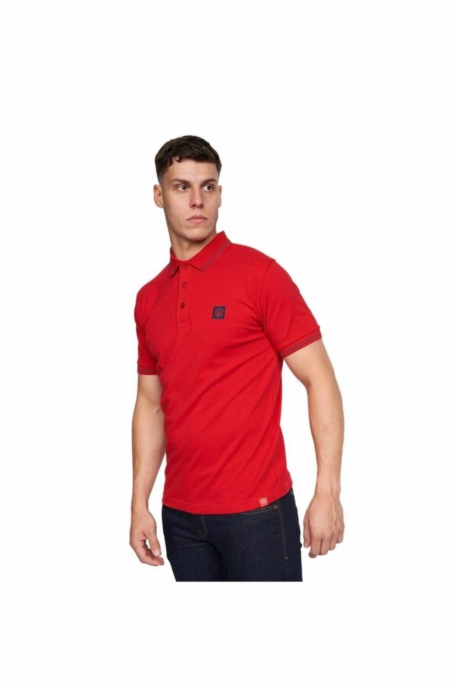 Polo Shirts * | Duck And Cover Feltar Polo Shirt Red