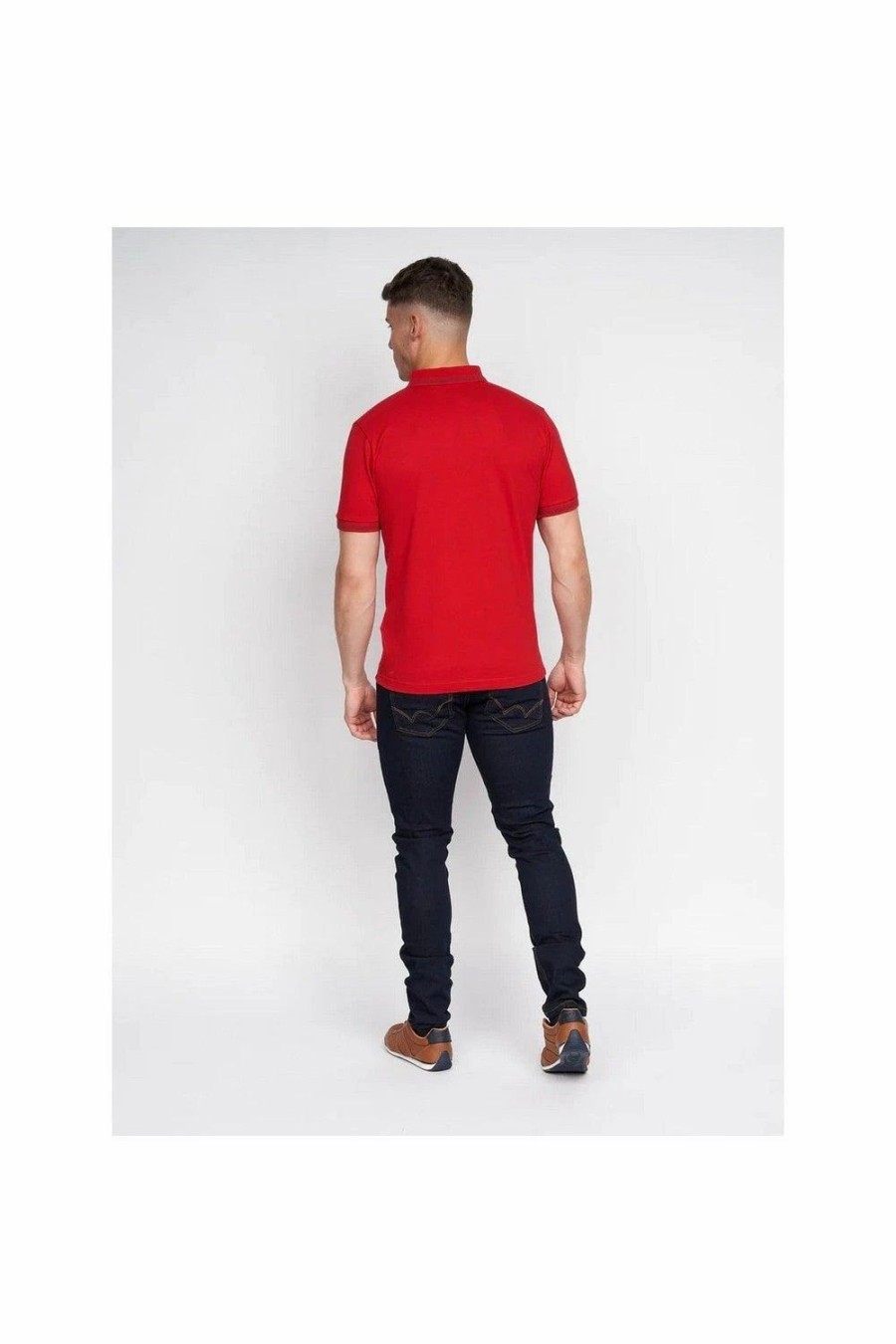 Polo Shirts * | Duck And Cover Feltar Polo Shirt Red