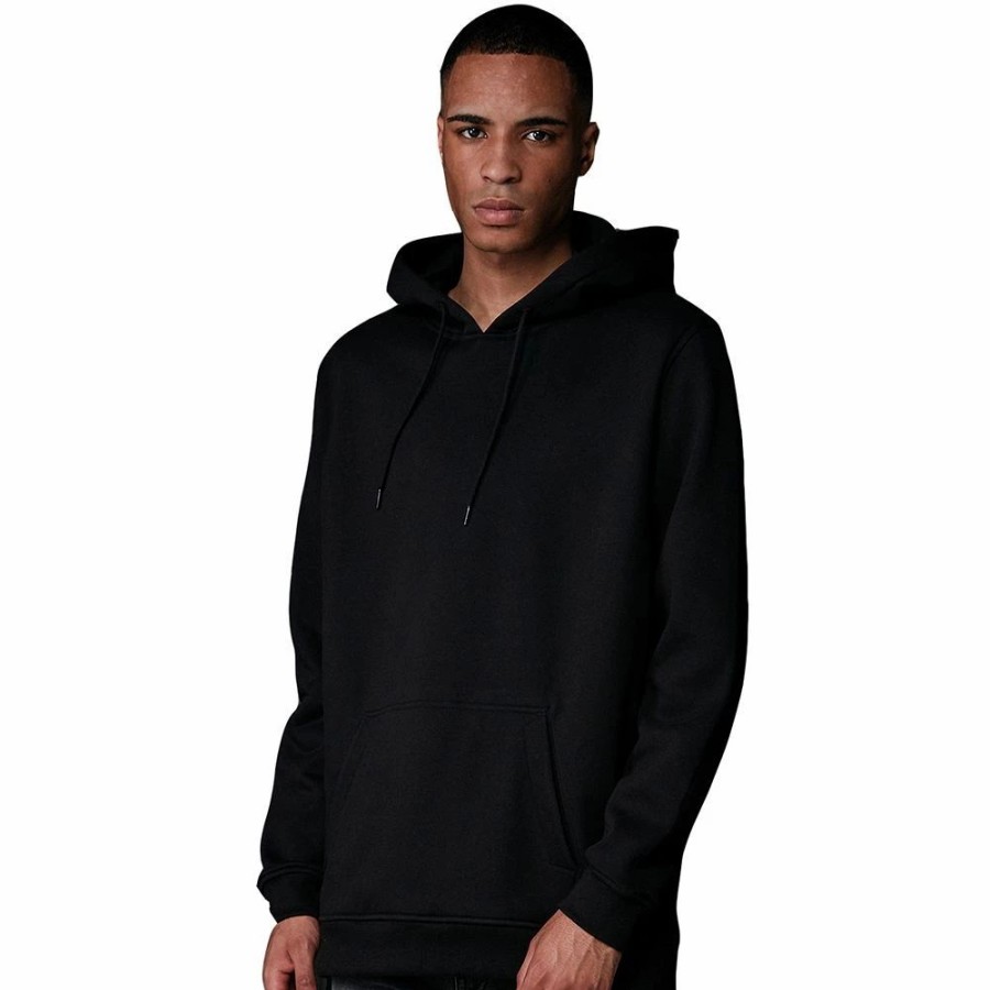 Hoodies * | Cotton Addict Mens Basic Comfort Fit Oversized Hoodie