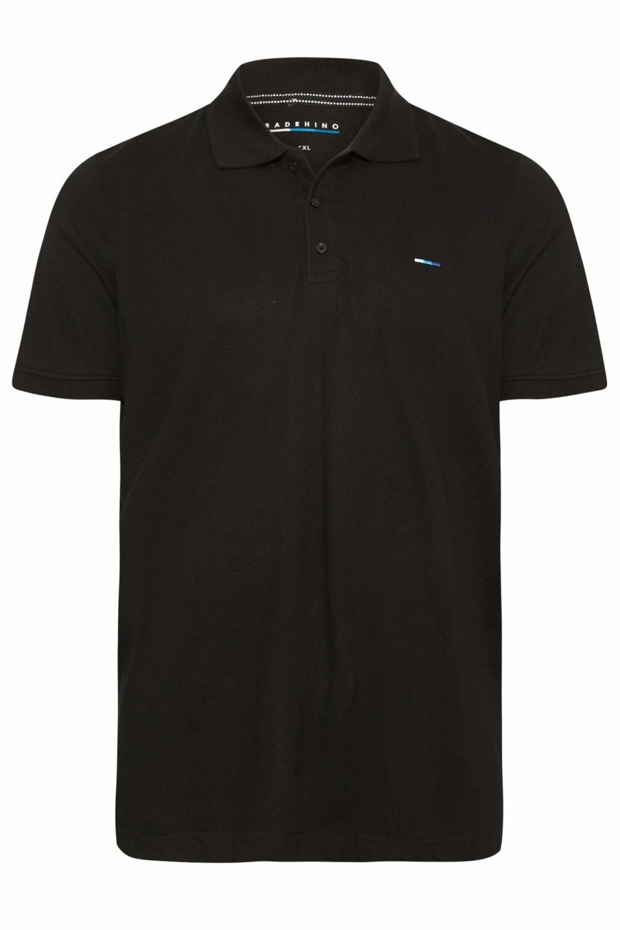 Polo Shirts * | Badrhino Short Sleeve Polo Shirt Black