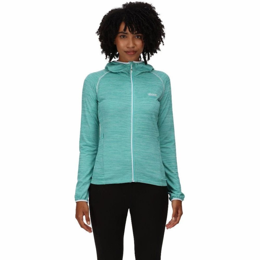 Hoodies * | Regatta Womens Yonder Full Zip Grid Fleece Hoody